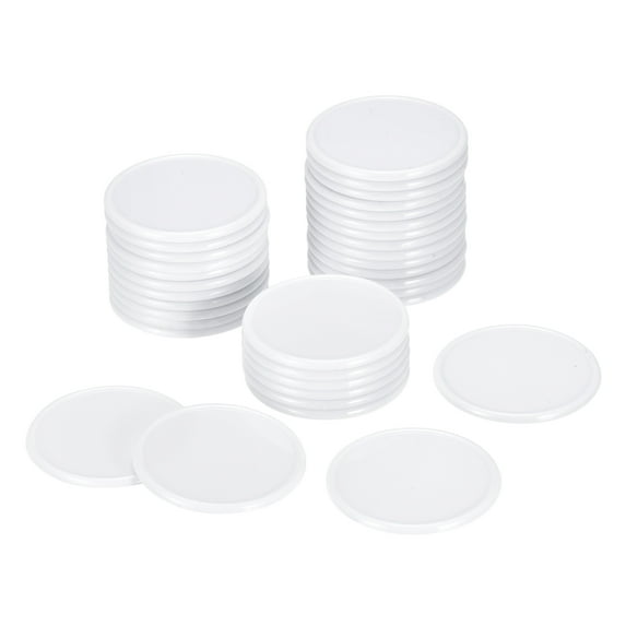 Uxcell Small Plastic Learning Counters 37mm/1.45 Inch White Pack of 100