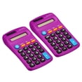 thumbnail image 1 of Uxcell Small Pocket Calculator Home Office Handheld Calculators 8 Digit Display Purple 2 Pack, 1 of 6