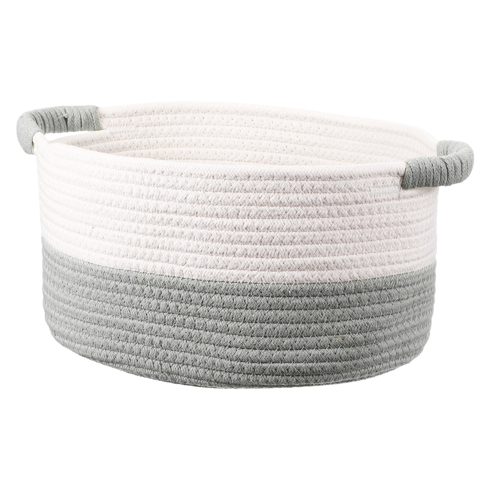 Mini Rope Basket Uxcell Small Rope Basket with Handles, 11x9.1x5.9 Inch Rectangular ...