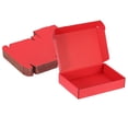 thumbnail image 1 of Uxcell Small Shipping Boxes Corrugated Cardboard Boxes Gift Boxes for Packing Mailing Small Business Boxes Red 200*140*40mm, 1 of 7