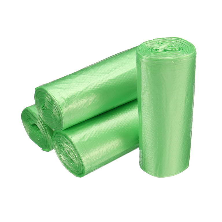 Uxcell Small Trash Bags 0.5 Gallon Garbage Bags Green, 4 Rolls / 120 Counts  