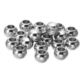 thumbnail image 1 of Uxcell Smooth Round Spacer Beads, 10mm OD  5mm ID Loose Balls Spacers, Silver 20Pcs, 1 of 6