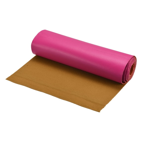 Uxcell Smooth Solid Color Faux Leather Sheets, PU Leather for DIY 20 x 135cm Rose Red