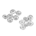 thumbnail image 1 of Uxcell Snap Buttons, Copper Sew-on Press Button Fastener Silver, 1 of 5