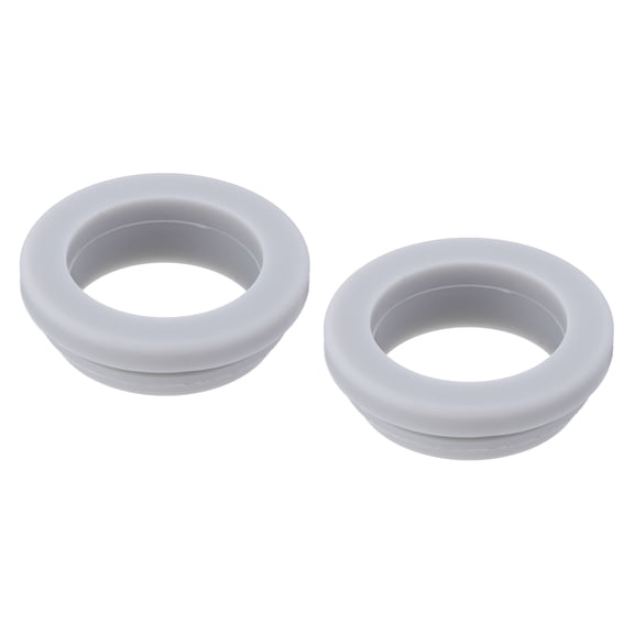 Uxcell Snap Rubber Grommet Plug Mount Grey 29mm x 24mm x 2.5mm 2 pack