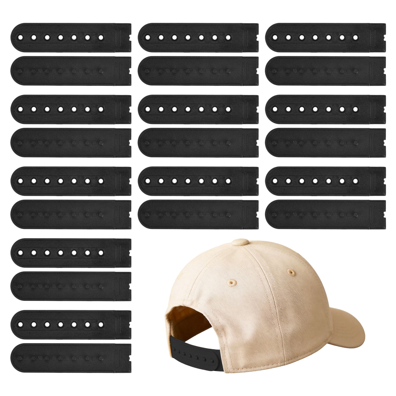 NEXTRAVELER TOOLS トラベル・キャップ Uxcell Snapback Extender, 11 Set Adjustable Hats Snap Buckle 7