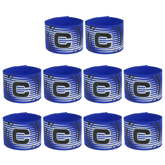 Uxcell Soccer Captain Armband, Captain Arm Bands for Soccer Elastic Captain C Arm Band Sports Blue