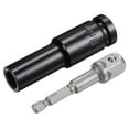 thumbnail image 1 of Uxcell Socket Accessory Set, 11mm Deep Socket 1/4" Hex Shank Impact Adapter with 1/2" Drive, 1 of 5