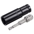 thumbnail image 1 of Uxcell Socket Accessory Set, 18mm Deep Socket 1/4" Hex Shank Impact Adapter with 1/2" Drive, 1 of 5