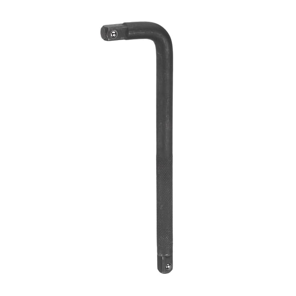 Uxcell Socket Breaker Bar 1/2" Drive 10" Long CR-V Steel L-Shape Extension Bar Axle Nut Socket Wrench Hand Tool for Car Mechanical Equipment Repair, Black