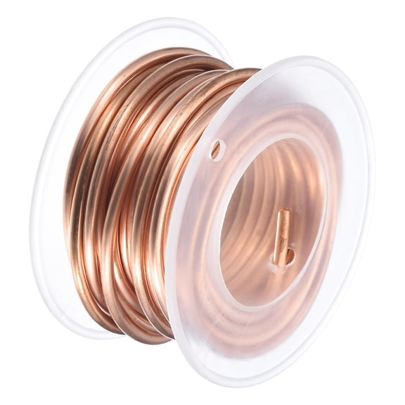 Uxcell Soft Copper Wire (10 Gauge, 11.5 FT), 99.9% Pure Bare Copper Wire for Crafts