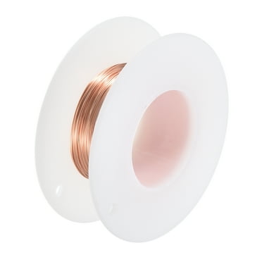 Uxcell Soft Copper Wire (28 Gauge, 32.8 FT), 99.9% Pure Bare Copper Wire for Crafts