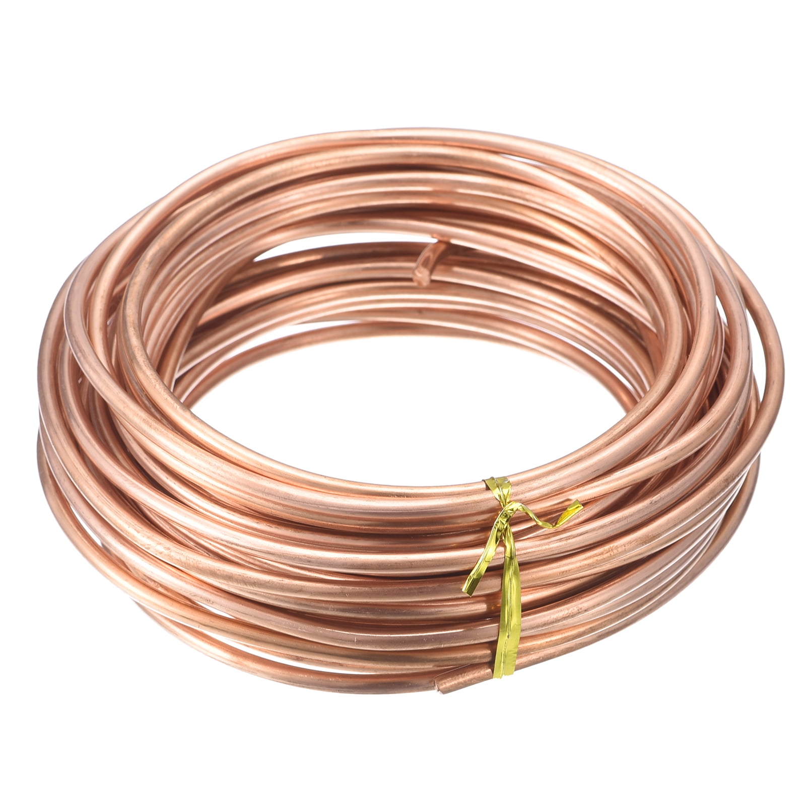 Uxcell Soft Copper Wire (7 Gauge, 31 FT), 99.9% Pure Bare Copper Wire for Crafts