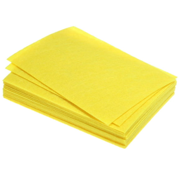 Uxcell Soft Felt Sheets Fabric Craft Sheets for DIY, Hobby Decoration Light Yellow