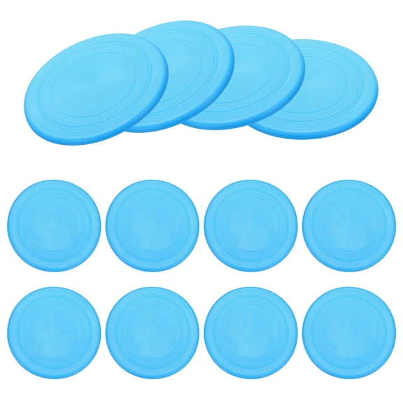 Uxcell Soft Flying Disc, Sports Flying Discs All Ages Outdoor Flying Disc Training Playing Lightweight Durable 12 Pcs & 7" & Blue-Fitting For(Beach/Backyard/Lawn/Park Camping Game)