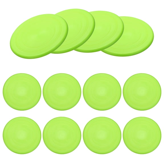 Uxcell Soft Flying Disc, Sports Flying Discs All Ages Outdoor Flying Disc Training Playing Lightweight Durable 12 Pcs & 7" & Green-Fitting For(Beach/Backyard/Lawn/Park Camping Game)