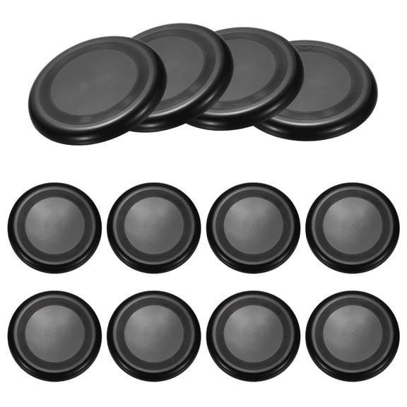 Uxcell Soft Flying Disc, Sports Flying Discs All Ages Outdoor Flying Disc Training Playing Lightweight Durable 12 Pcs & 9" & Black-Fitting For(Beach/Backyard/Lawn/Park)