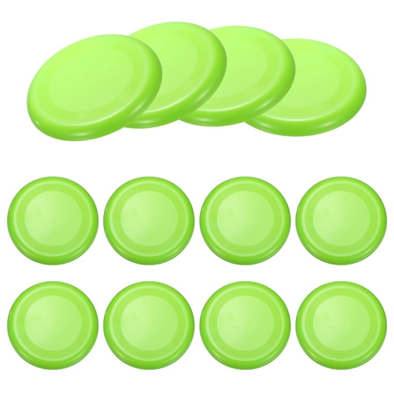Uxcell Soft Flying Disc, Sports Flying Discs All Ages Outdoor Flying Disc Training Playing Lightweight Durable 12 Pcs & 9" & Green-Fitting For(Beach/Backyard/Lawn/Park)