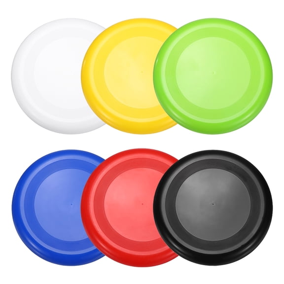 Uxcell Soft Flying Disc, Sports Flying Discs All Ages Outdoor Flying Disc Training Playing Lightweight Durable 6 Pcs & 9" & 6 Colors-Fitting For(Beach/Backyard/Lawn/Park)