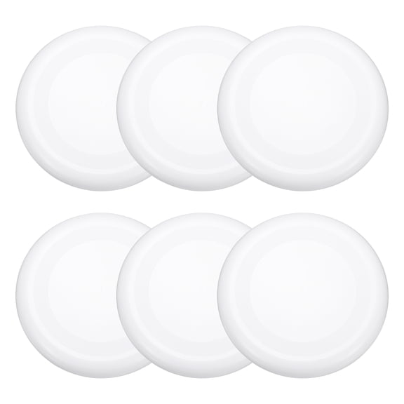 Uxcell Soft Flying Disc, Sports Flying Discs All Ages Outdoor Flying Disc Training Playing Lightweight Durable 6 Pcs & 9" & White-Fitting For(Beach/Backyard/Lawn/Park)