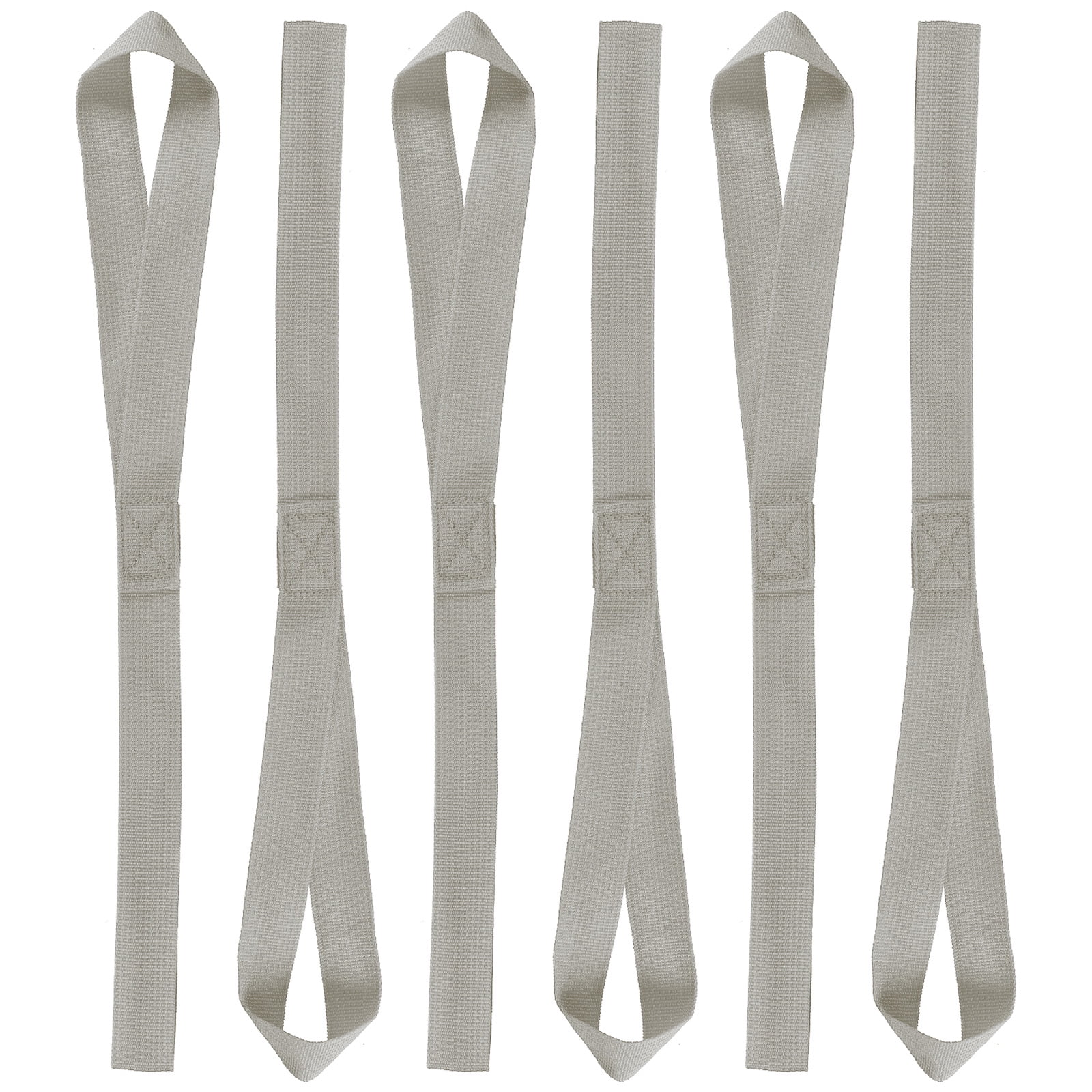Uxcell Soft Loop Tie Down Straps, Breaking Strength Strap Loops Grey 16 ...