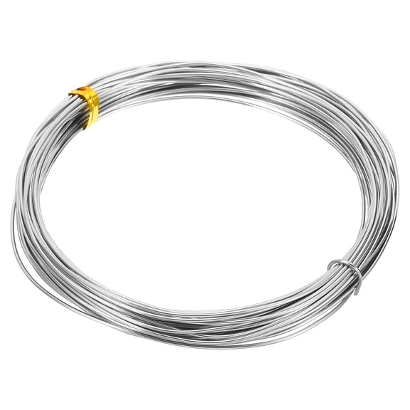 Uxcell Soft Nickel Silver Wire, 18Gauge/1mm Diameter 10m/32.8ft Pure Craft Wire