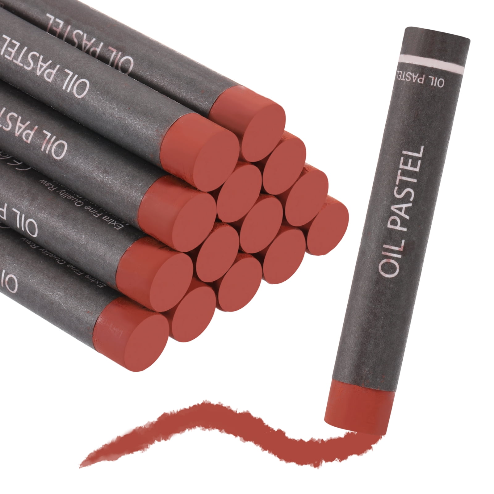 Uxcell Soft Oil Pastels, Oil Pastel Crayons Vibrant Color Blendable Art Supplies for Painting Drawing Blending Painting Artists Beginners Professional(Brown, Pack of 36)