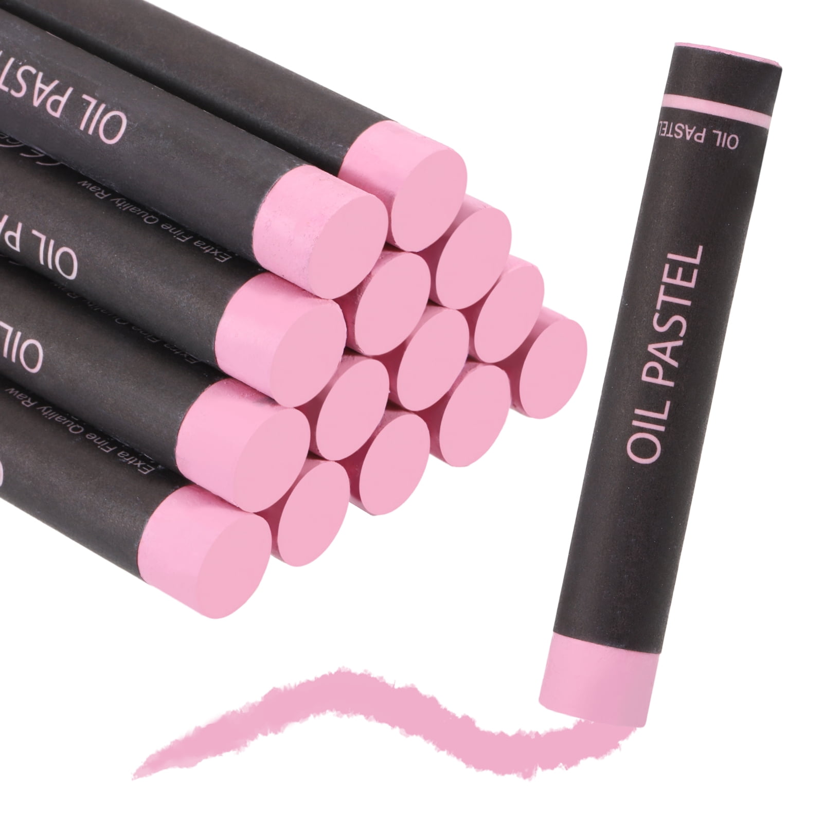Uxcell Soft Oil Pastels, Oil Pastel Crayons Vibrant Color Blendable Art Supplies for Painting Drawing Blending Painting Artists Beginners Professional(Pink, Pack of 36)