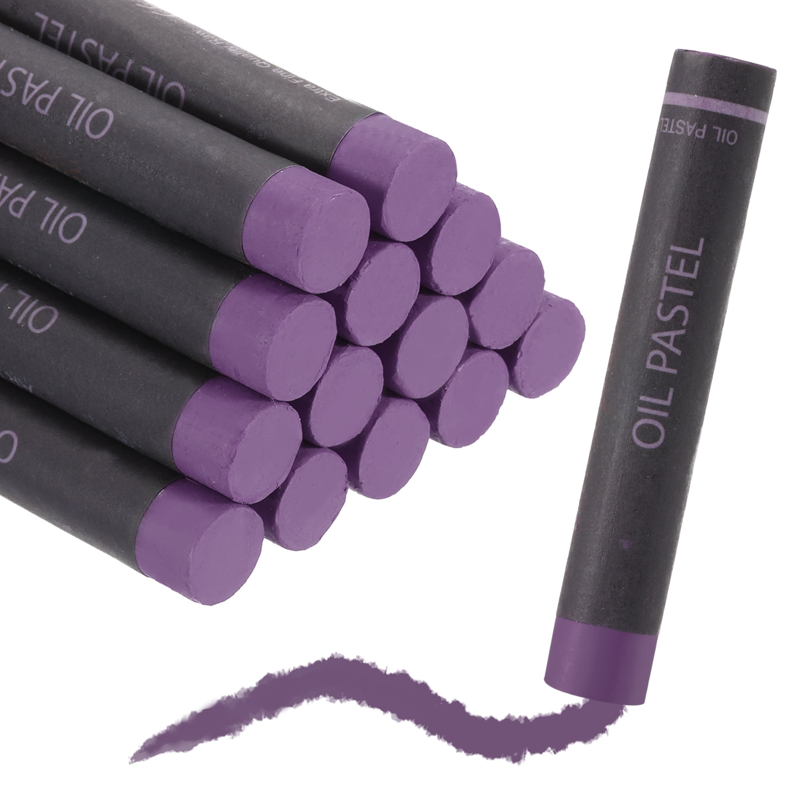 Uxcell Soft Oil Pastels, Oil Pastel Crayons Vibrant Color Blendable Art Supplies for Painting Drawing Blending Painting Artists Beginners Professional(Purple, Pack of 36)