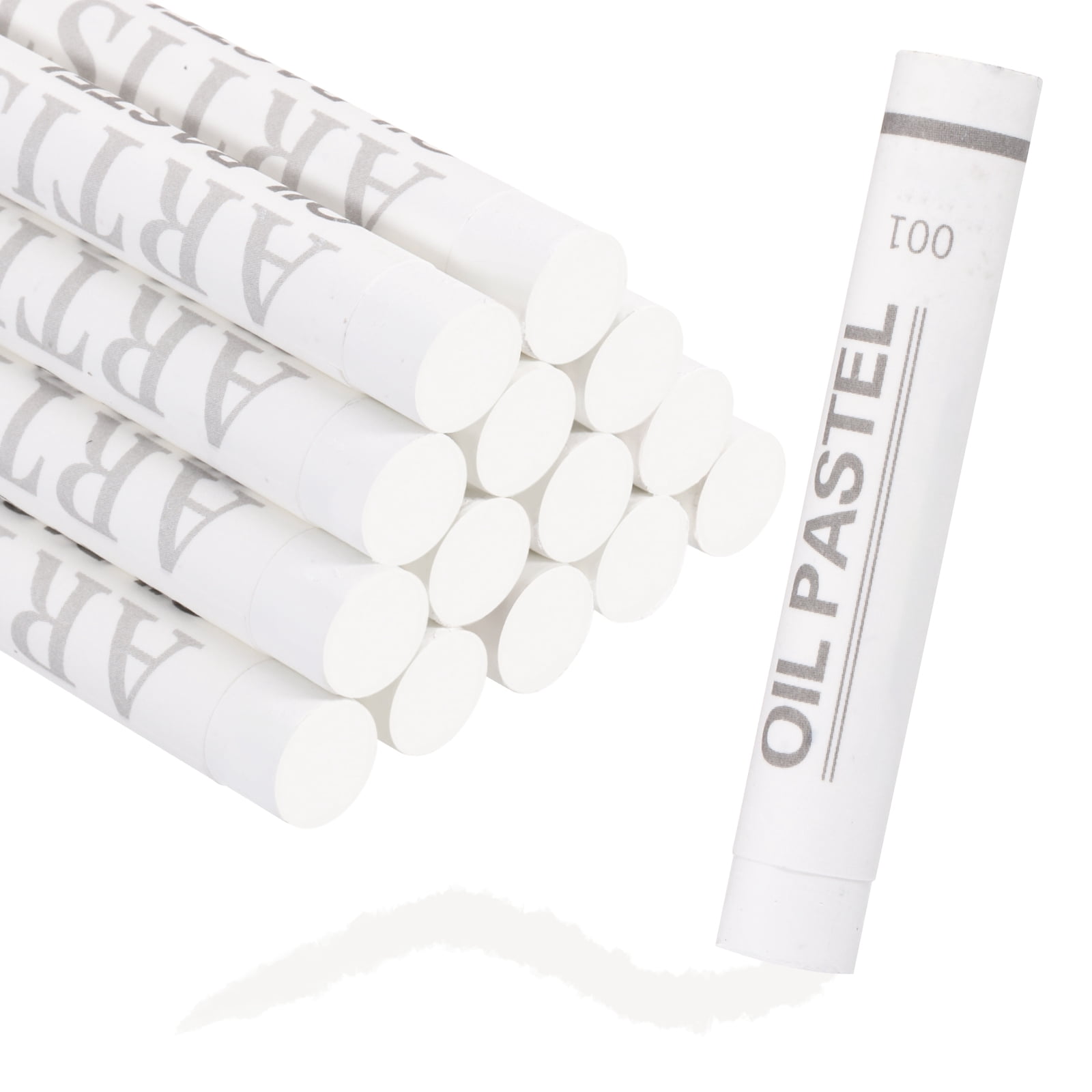 Uxcell Soft Oil Pastels, Oil Pastel Crayons Vibrant Color Blendable Art Supplies for Painting Drawing Blending Painting Artists Beginners Professional(White, Pack of 36)