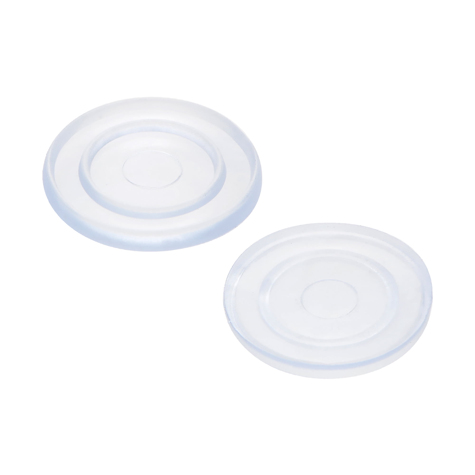 Uxcell Soft PVC 18mm x 2mm Bumpers Cylindrical Pads for Glass Table Top