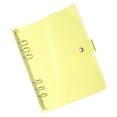 thumbnail image 1 of Uxcell A5 Bling Clear Binder Cover with Snap Button Closure, Yellow, 1 of 6