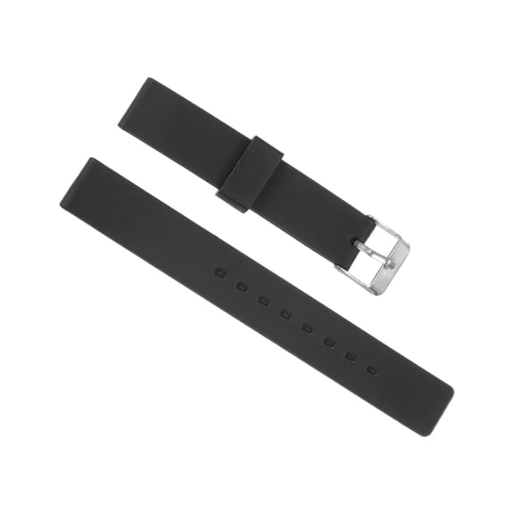 Uxcell Rubber Watch Band 16mm, Replacement Rubber Watch Strap, Black