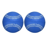 Uxcell Soft Sponge Foam Baseballs, PU Solid Baseballs Training Practice Ball 9" & 2 Pack & Blue-Fitting for Daily Practice/Fun Sports/Competition