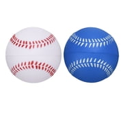 Uxcell Soft Sponge Foam Baseballs, PU Solid Baseballs Training Practice Ball 9" & 2 Pack & White/Blue-Fitting for Daily Practice/Fun Sports/Competition