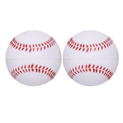 Uxcell Soft Sponge Foam Baseballs, PU Solid Baseballs Training Practice Ball 9" & 2 Pack & White-Fitting for Daily Practice/Fun Sports/Competition