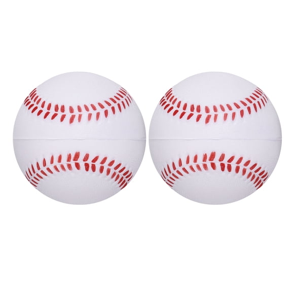 Uxcell Soft Sponge Foam Baseballs, PU Solid Baseballs Training Practice Ball 9" & 2 Pack & White-Fitting for (Daily Practice/Fun Sports/Competition)