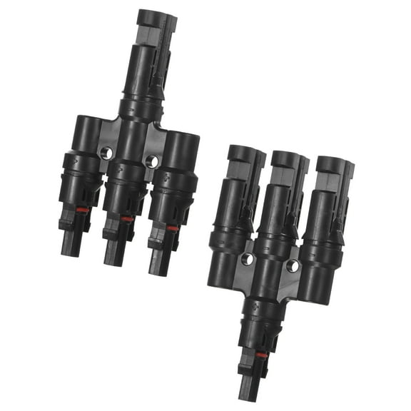 Uxcell Solar Panel Connector T Branch 3 to 1 Parallel Adapter Solar Panel Splitter