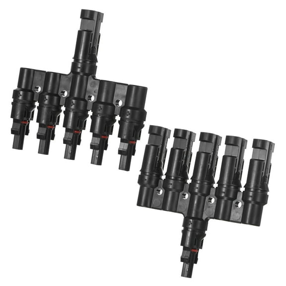 Uxcell Solar Panel Connector T Branch 5 to 1 Parallel Adapter Solar Panel Splitter