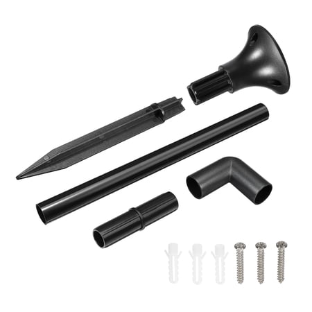 Uxcell Solar Torch Light Ground Spikes Kit with Extension Pole Base Joint Adapter Connector 2 Set