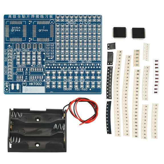 Uxcell Soldering Practice Board, 2 Set Electronics Kit Prototype PCB Board DIY Welding Circuit, 5V
