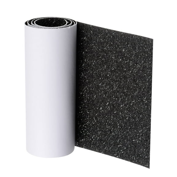 Uxcell Sole Protector 20"x4" Shoe Grip Bottom Stickers Self-Adhesive Cover Anti-Slip for High Heel, Black