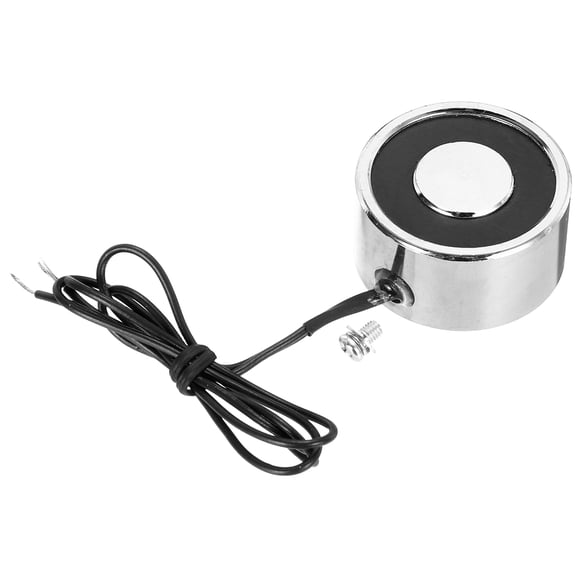 Solenoid Electromagnet DC 24V 3.5W 44LB/20Kg Round Electric Magnet Electric Lifting Magnet 34x18mm for Automation Equipment