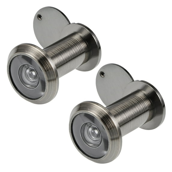 Uxcell Solid 200-degree Door Viewer Peephole with Cover Brass Copper Tone 2pcs