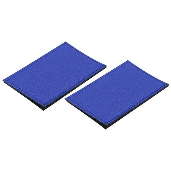 Uxcell Solid Blue Flag Patch Flags Embroidered Patches 3.15x1.97 Inch for Vest Clothes Backpacks Hats,Pack of 2