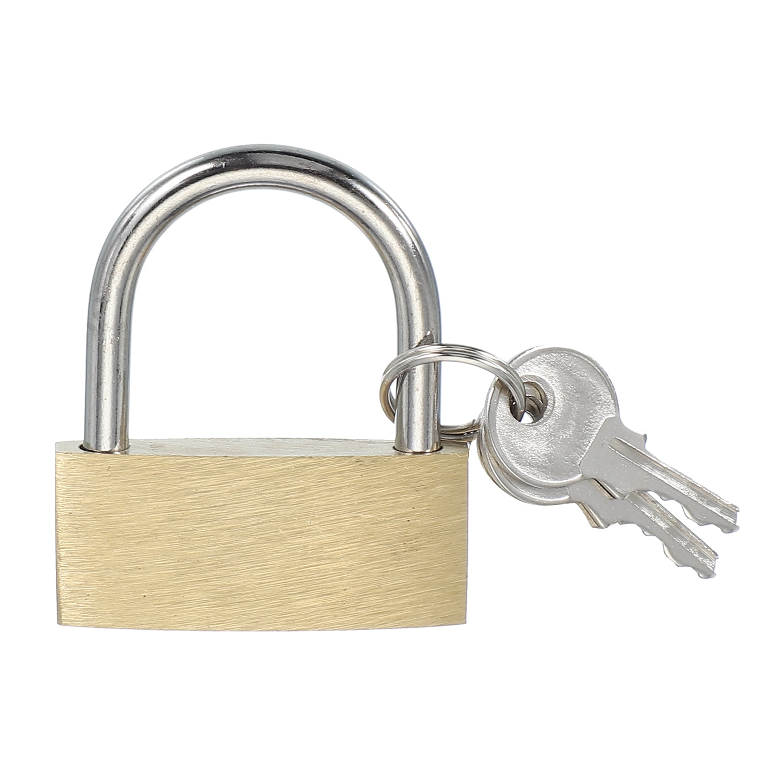 Uxcell Solid Brass Padlocks Keyed Alike Long Shackle Lock with Keys for ...