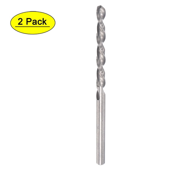 Uxcell Solid Carbide Left Hand Spiral Flutes Twist Drill Bits Tool for Stainless Steel 2.6mm
