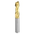 thumbnail image 1 of Uxcell Solid Carbide Square End Mill 1/4" Dia ZrN Coated 2 Flutes Milling Bit Cutter 1/4" Shank 2" Long, 1 of 6