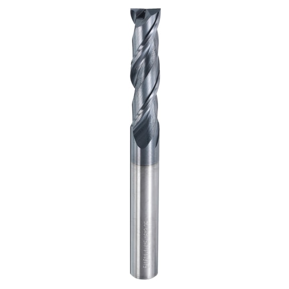 Uxcell Solid Carbide Square End Mill 5/16" Dia AlTiN Coated 2 Flutes Milling Bit Cutter 5/16" Shank 3" Extra Long