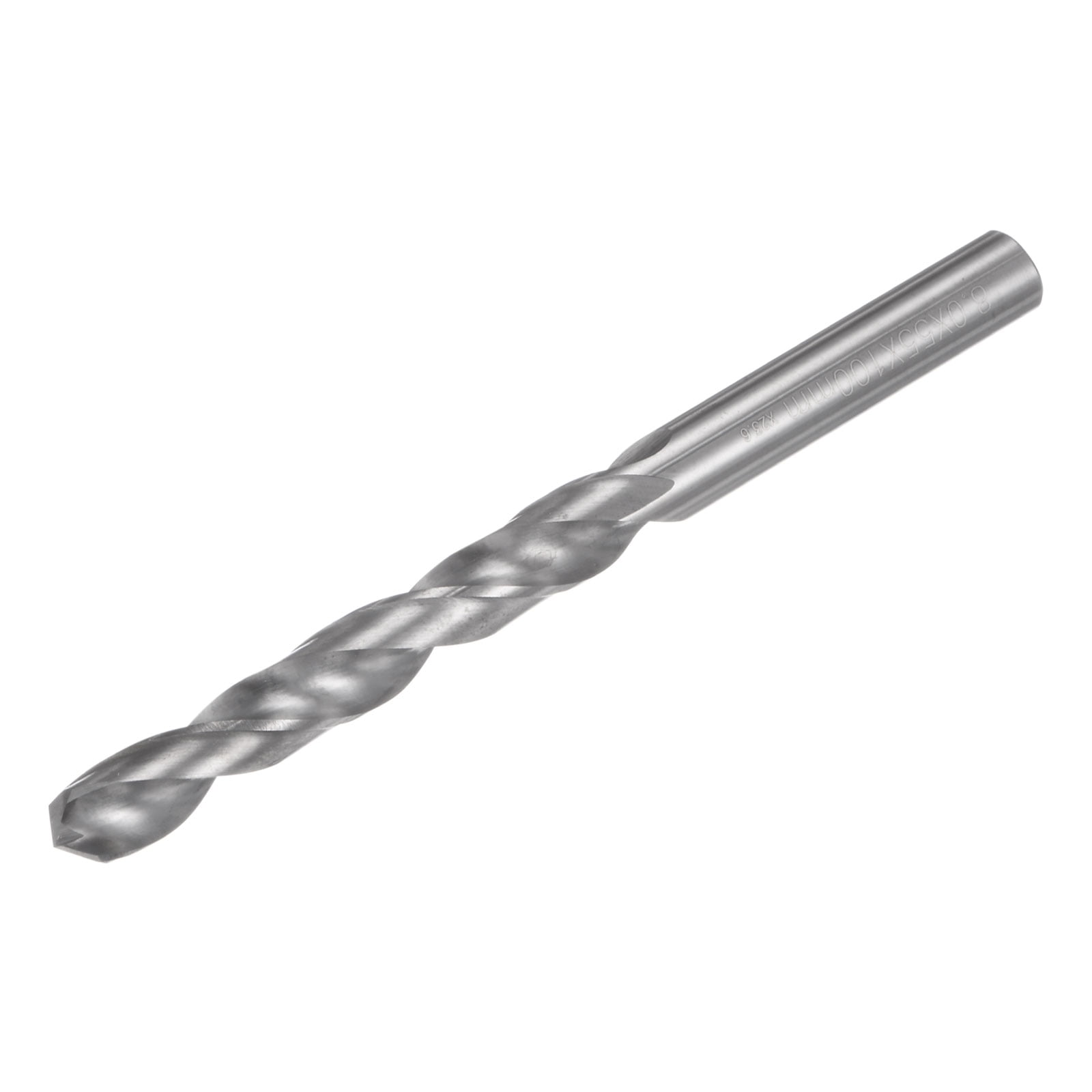 Uxcell Solid Carbide Twist Drill Bit 8mm Dia 100mm Extra Long Micro ...